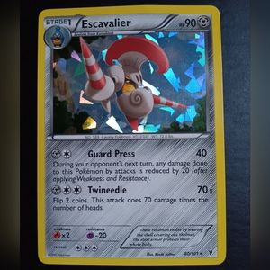 Escavalier Pokemon Card - Noble Victories - 80/101 Rare Holo Cracked Ice